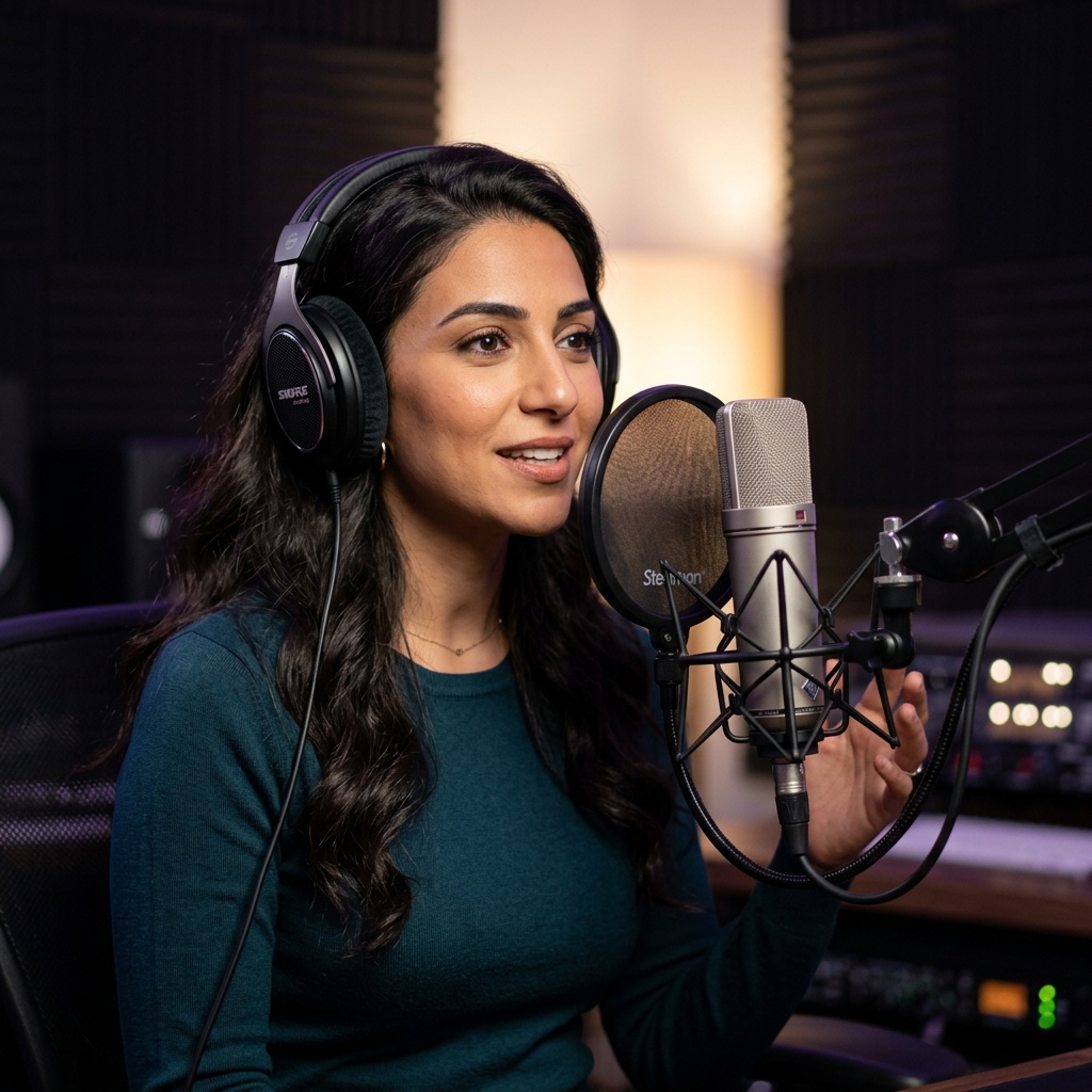 Sarah Ezzat Voice Over Artist Studio